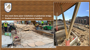 Dry creek stone pavers installed